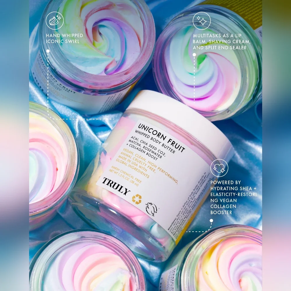 TRULY - Unicorn Fruit Whipped Body Butter - TikTok-Viral Rainbow Body Bu… - Picture 4 of 4